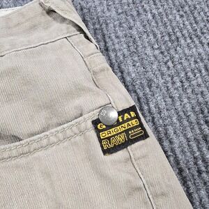 G Star Raw Jeans 28x34 Beige Core Sec‎ Straight Leg Denim Preppy Grunge 26x30.5